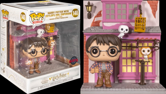 Harry Potter with Eeylops Owl Emporium Diagon Alley Deluxe Pop! Vinyl #140
