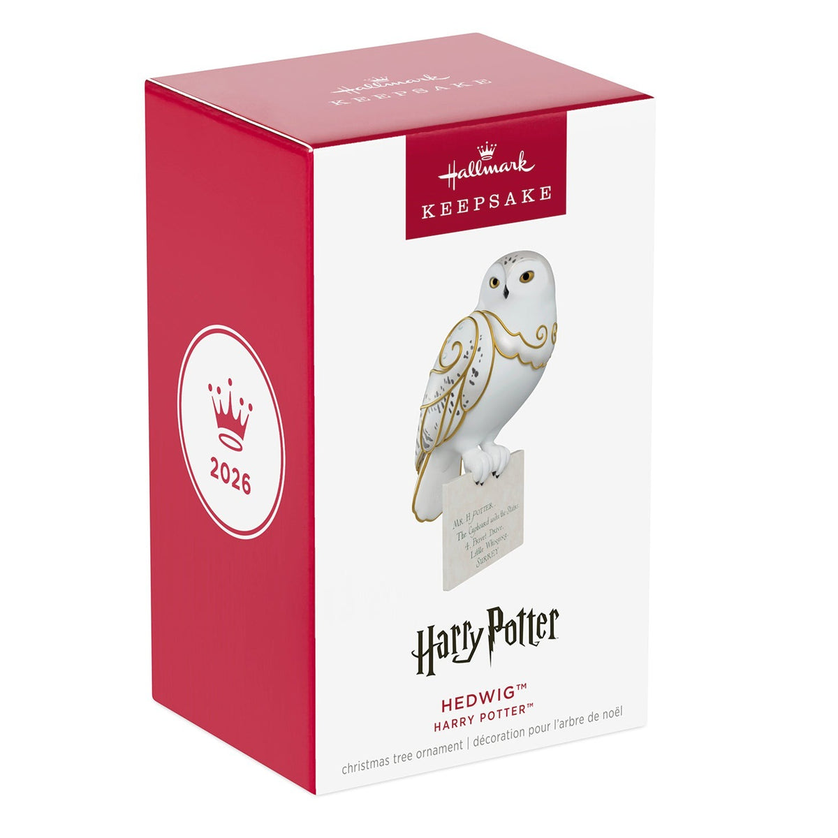 Packaging for Hedwig with Letter Christmas Ornament