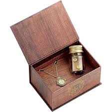 Hermione Potions Gift Box with a Time Turner Necklace & Stud Earrings
