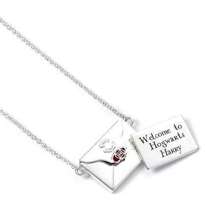 Hogwarts Acceptance Letter Opening Envelope Necklace - Sterling Silver