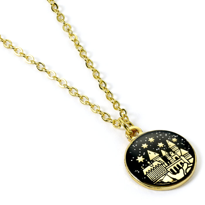 Hogwarts Castle Charm Necklace- Gold