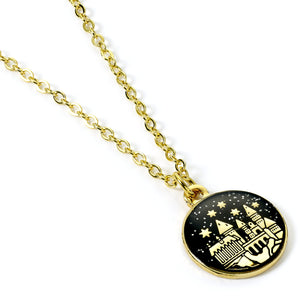 Hogwarts Castle Charm Necklace- Gold