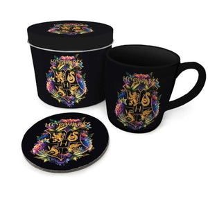 Hogwarts Floral Crest Mug & Coaster Set