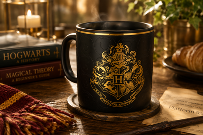 Hogwarts Stoneware Gold Foil Mug