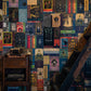 Hogwarts Library Book Covers Wallpaper