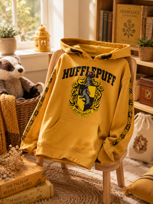 Kids Hufflepuff House Crest Hoodie
