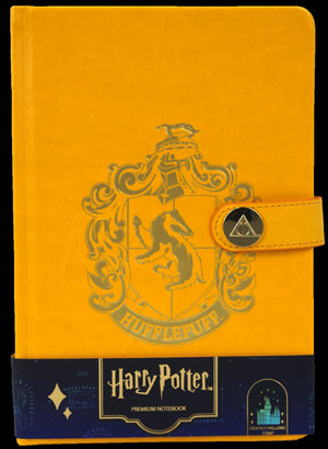 Hufflepuff Notebook with Deathly Hallows Clasp