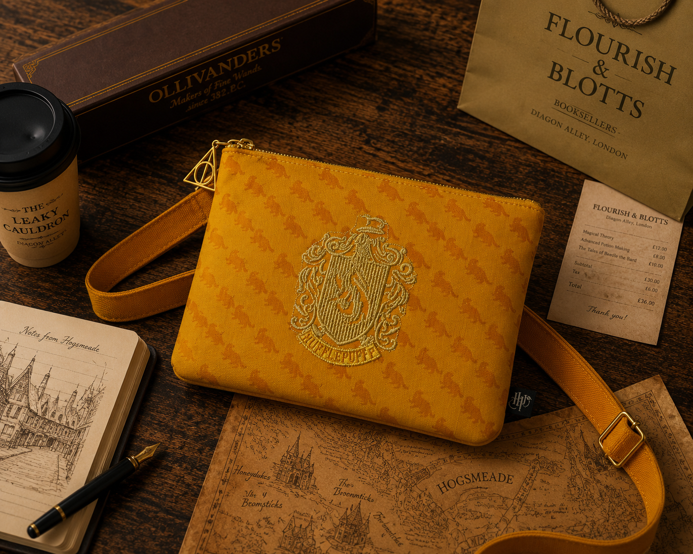 Hufflepuff Crossbody Messenger Bag