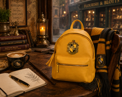 Hufflepuff Pebbled Leather Mini Backpack