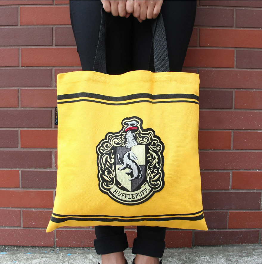 Hufflepuff Crest Canvas Tote Bag
