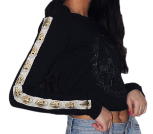 Ladies Hogwarts Cropped Sweatshirt