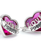 Love Potion Stud Earrings - Sterling Silver Embellished with Crystal