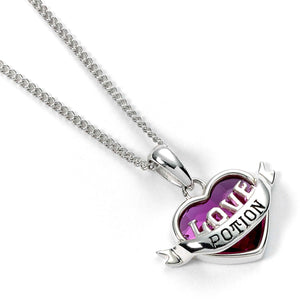 Love Potion Sterling Silver Necklace with Crystals