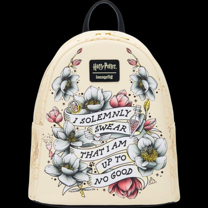 Marauder's Map Floral Mini Backpack by Loungefly