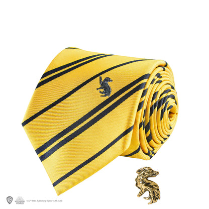 Hufflepuff Deluxe Necktie & Pin Set