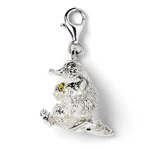 Niffler Sterling Silver Clip-on-Charm Embellished With Crystals