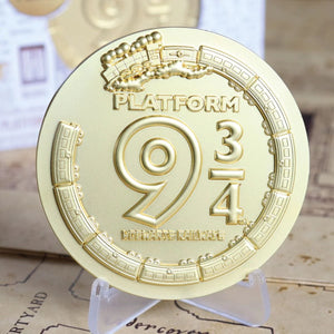 Platform 9 3/4 24K Gold Plated Medallion