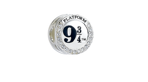 Platform 9 3/4 Spacer Bead -  Sterling Silver Embellished with Crystal
