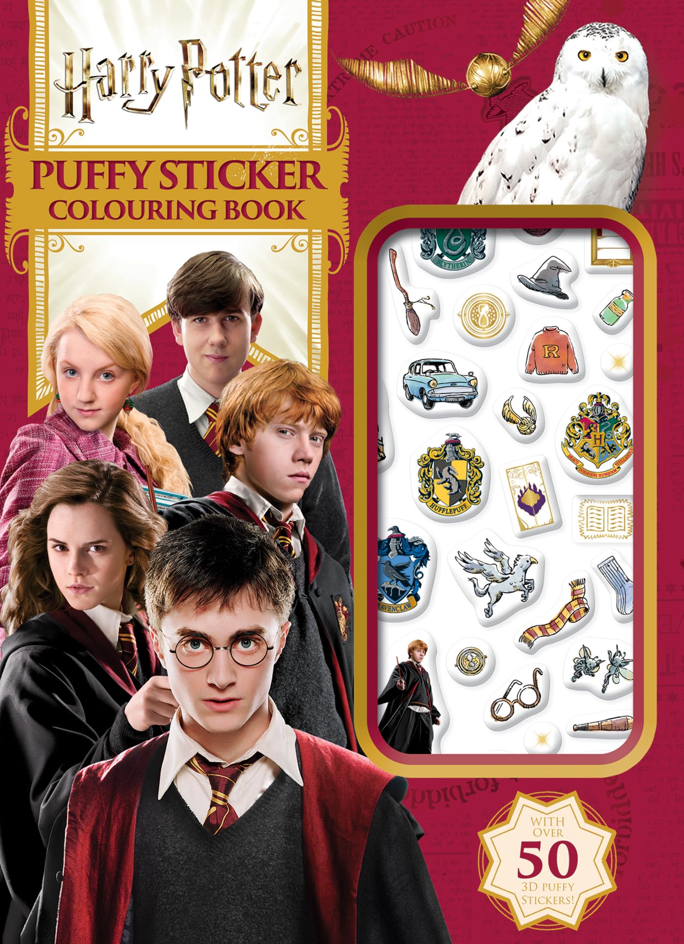 Puffy Sticker Colouring Book