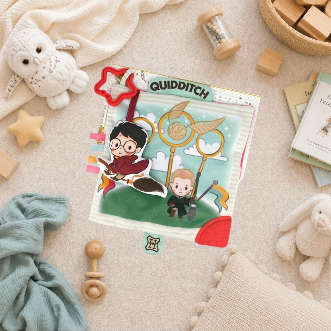 Quidditch On-The-Go Crinkle Square Activity Baby Toy