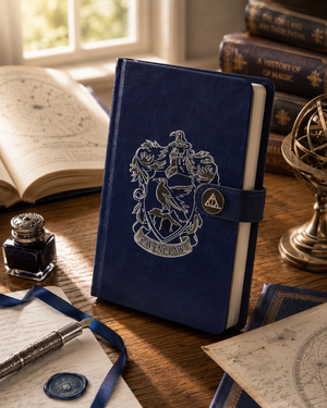 Ravenclaw Notebook with Deathly Hallows Clasp