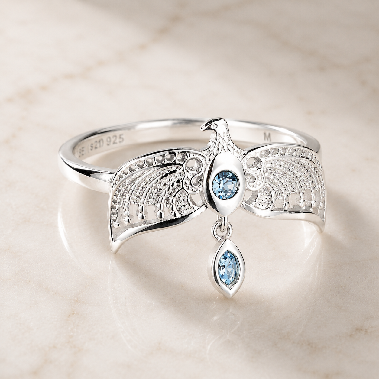 Ravenclaw Diadem Ring - Sterling Silver Embellished with Crystals