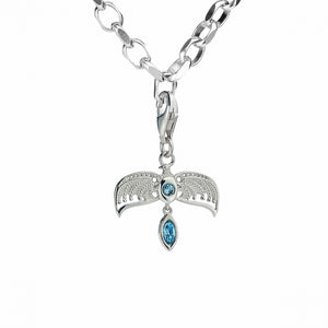 Ravenclaw Diadem Sterling Silver Clip on Charm with Crystals