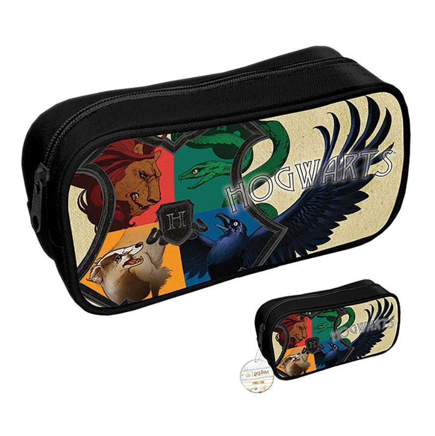 Harry Potter Intricate Houses Pencil Case Zip Pouch