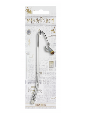 Golden Snitch Metal Bookmark with Charm