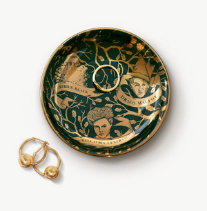 Black Family Tree Tapestry Trinket Dish