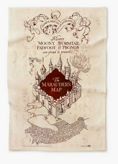 Marauder's Map Tea Towel