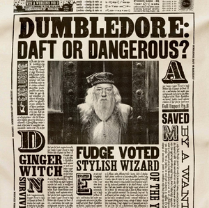 Dumbledore Daft or Dangerous? Tea Towel