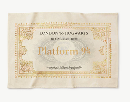 Hogwarts Express Ticket Tea Towel