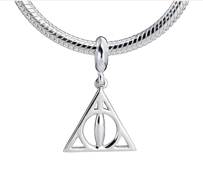 Deathly Hallows Slider Charm - Sterling Silver