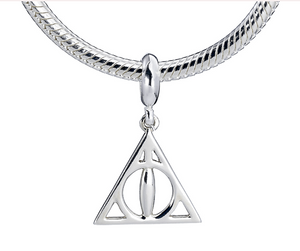 Deathly Hallows Slider Charm - Sterling Silver