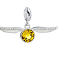 Golden Snitch Slider Charm - Sterling Silver Embellished with Crystal