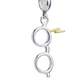 Harry Potter Glasses and Lightning Bolt Slider Charm - Sterling Silver