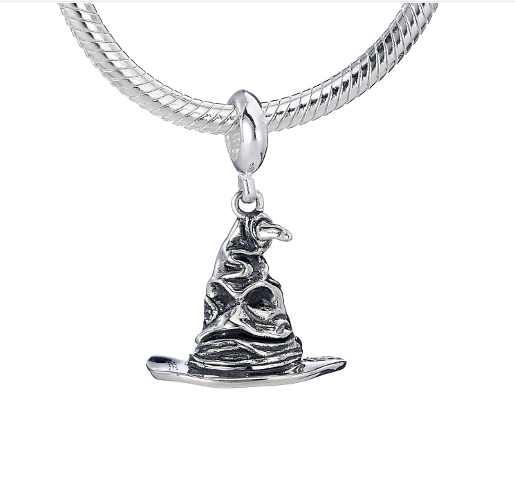 Sorting Hat Slider Charm - Sterling Silver