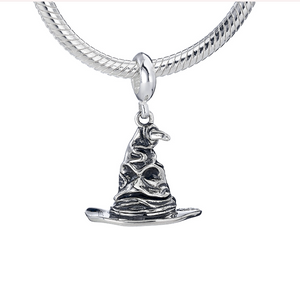 Sorting Hat Slider Charm - Sterling Silver