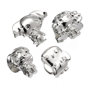 Slider Charm Set of Four- Hermione, Harry, Dobby and Hedwig