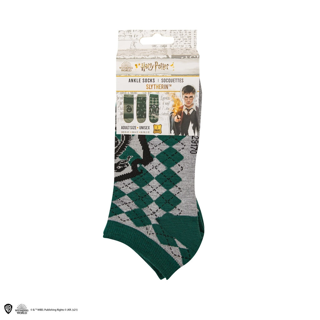 Slytherin Ankle Socks - Set of 3