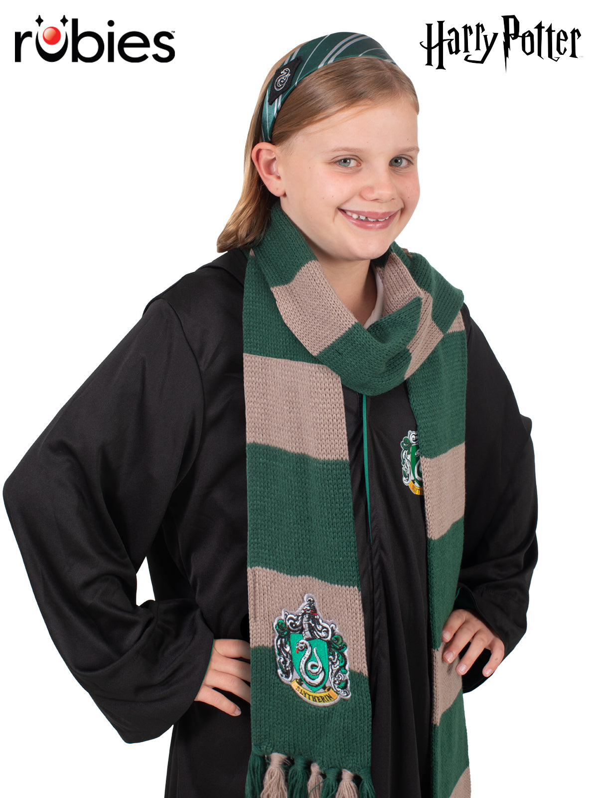 Slytherin Headband and Scarf Set