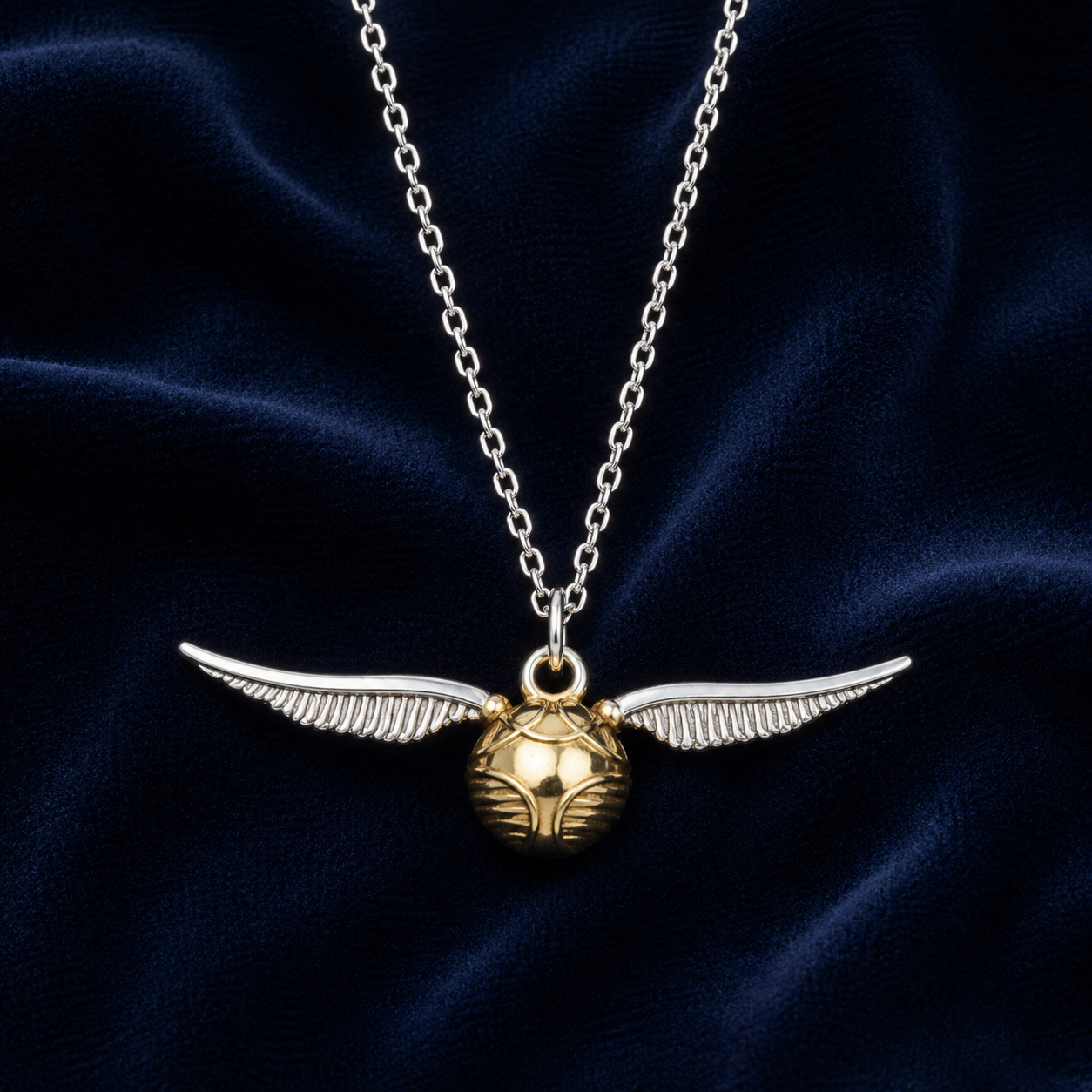Golden Snitch Necklace - Gold Plated Sterling Silver