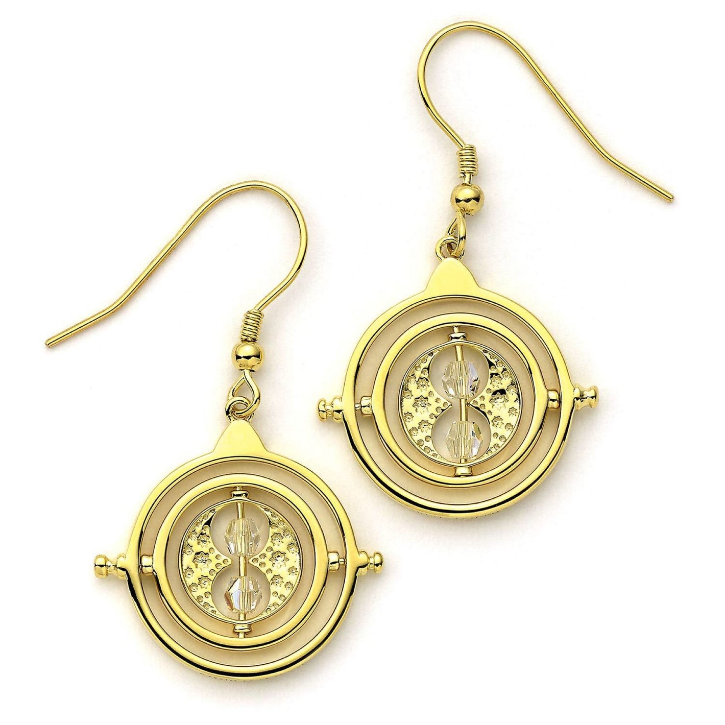 Time Turner Gold Plated Drop Earring Embellished with Swarovski® Crystals