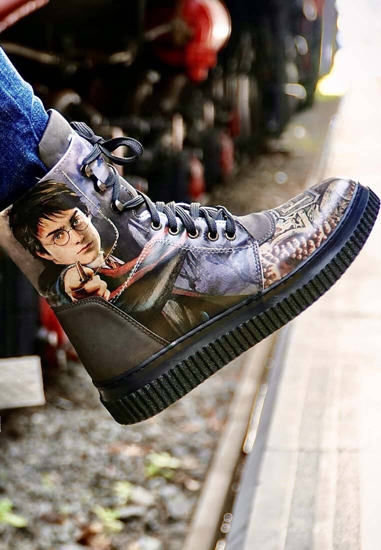 Triwizard Tournament Women's Vegan Leather Black Boots