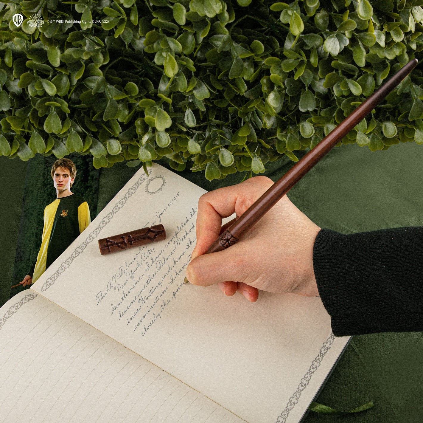 Cedric Diggory Wand Pen and Wand Stand with Bookmark