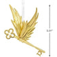 Winged Key Christmas Ornament