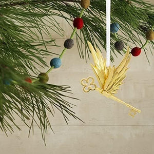 Winged Key Christmas Ornament