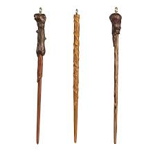 Wizarding Wand Set of 3 Christmas Tree Ornaments