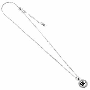 Platform 9 3/4 Sterling Silver Necklace Embellished with Crystals